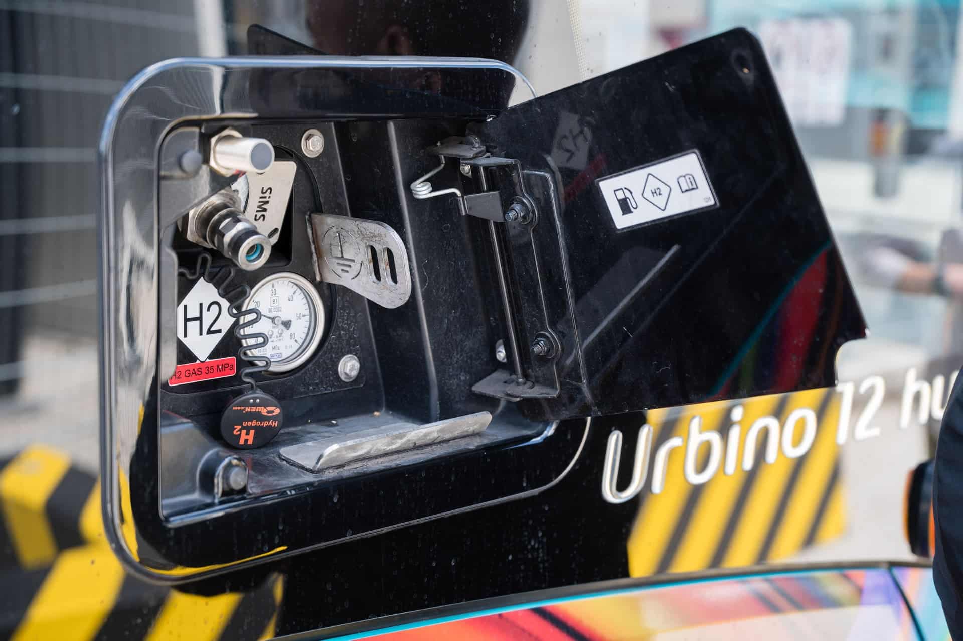 Einfüllstutzen einer Wasserstofftankstelle