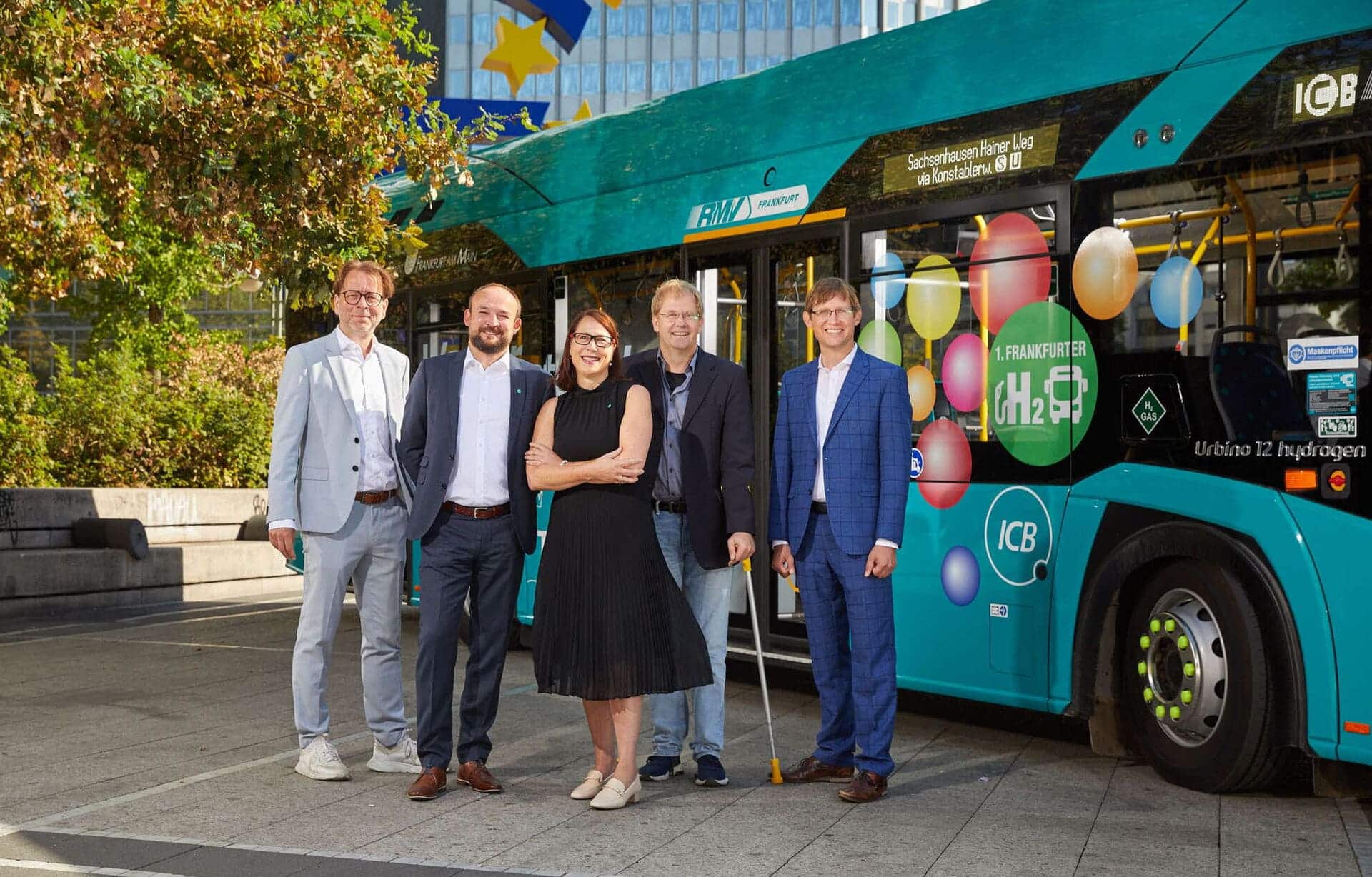 Präsentation des ersten Frankfurter Wasserstoffbusses